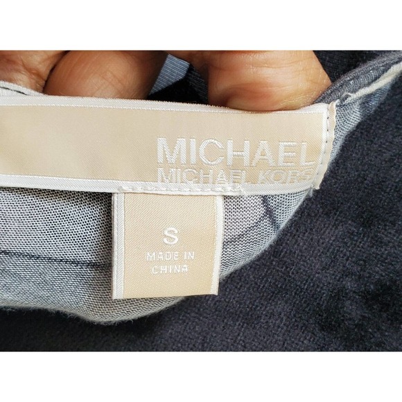 Michael Kors Women's Multicolor Rayon V-Neck Sleeveless Casual Top Blouse Small - Picture 8 of 12